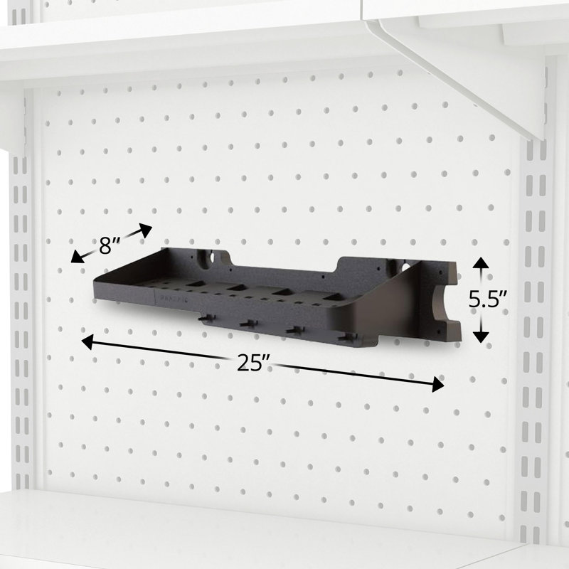 2' Water-Resistant Resin Outdoor Storage Shelf for Sheds with EZ Bolt Assembly