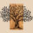 Wooden & Metal Decorative Tree Wall Decor
