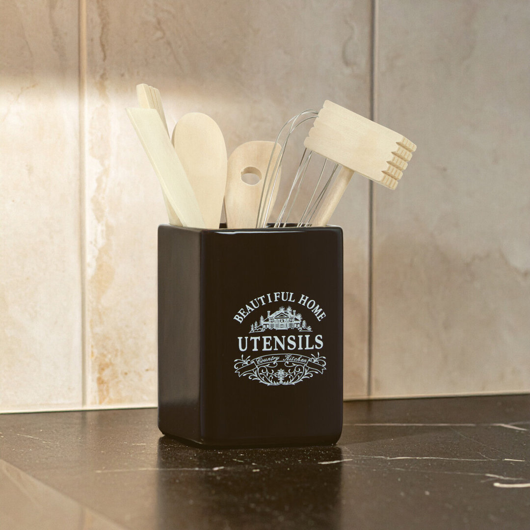 Kevan 15cm Utensil Jar with Tools