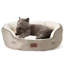 Lit pour chien et chat rond pour petits animaux de compagnie, nid lavable en peluche avec base antidérapante, intérieur-135269486-112669762