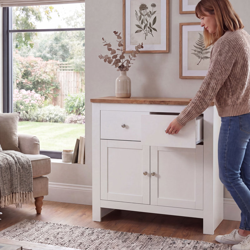 Beacsfield 79cm Wide 2 Drawer Sideboard, White
