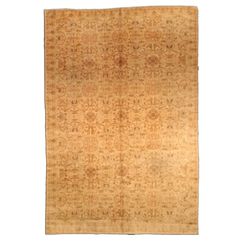 Antique One-of-a-Kind Rectangle 6'5" X 9'7" Before 1900 Wool Area Rug in