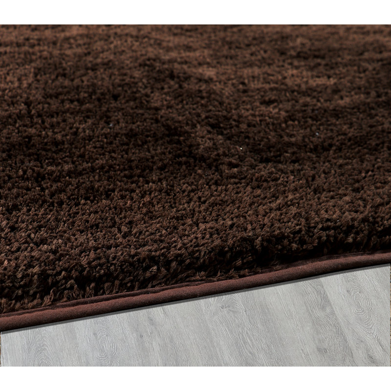 Ultra Luxe Bath Mat, 24" L x 17" W, Brown