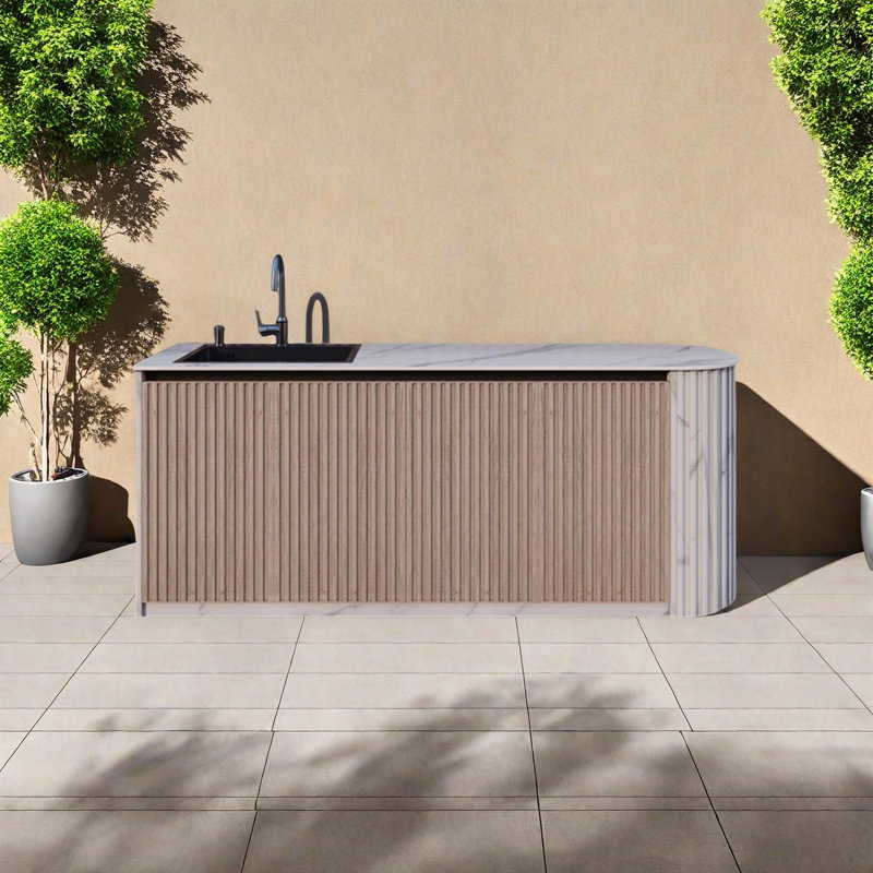 Rangement à l'épreuve du soleil pour les jardins de la Villa, Naturel / Blanc