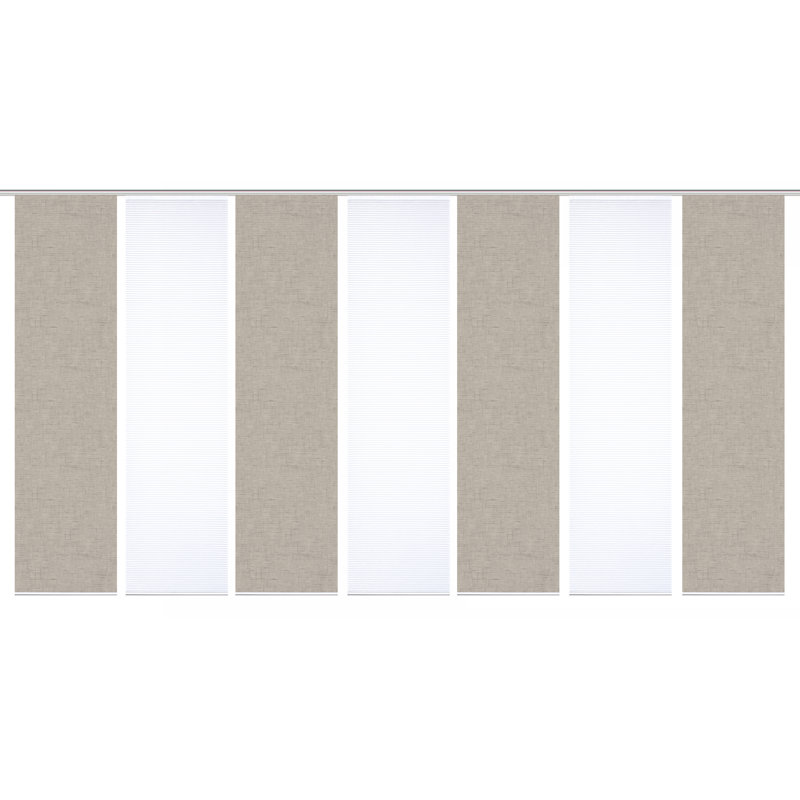 Semi Sheer Sliding Panel, Taupe