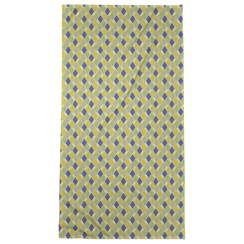 Katelyn Elizabeth Bath Towel, Yellow/Blue