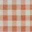 Outdoor Modern Boho Burnt Orange Checkered Rug-87976748