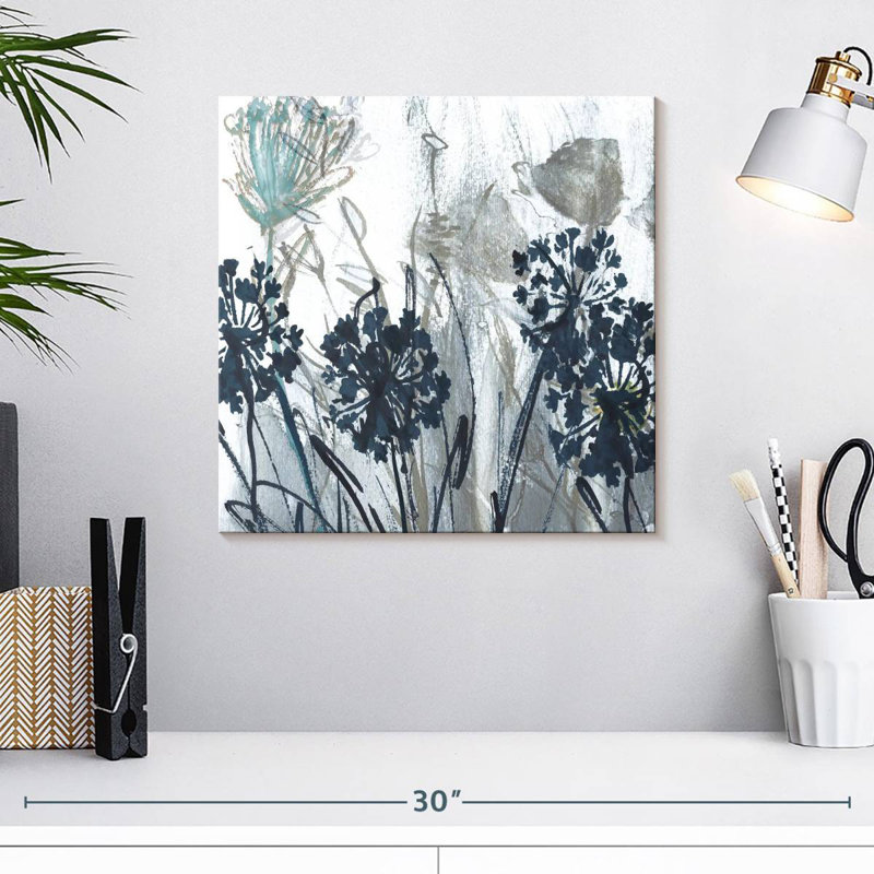 Indigo Field I, 16" H x 16" W