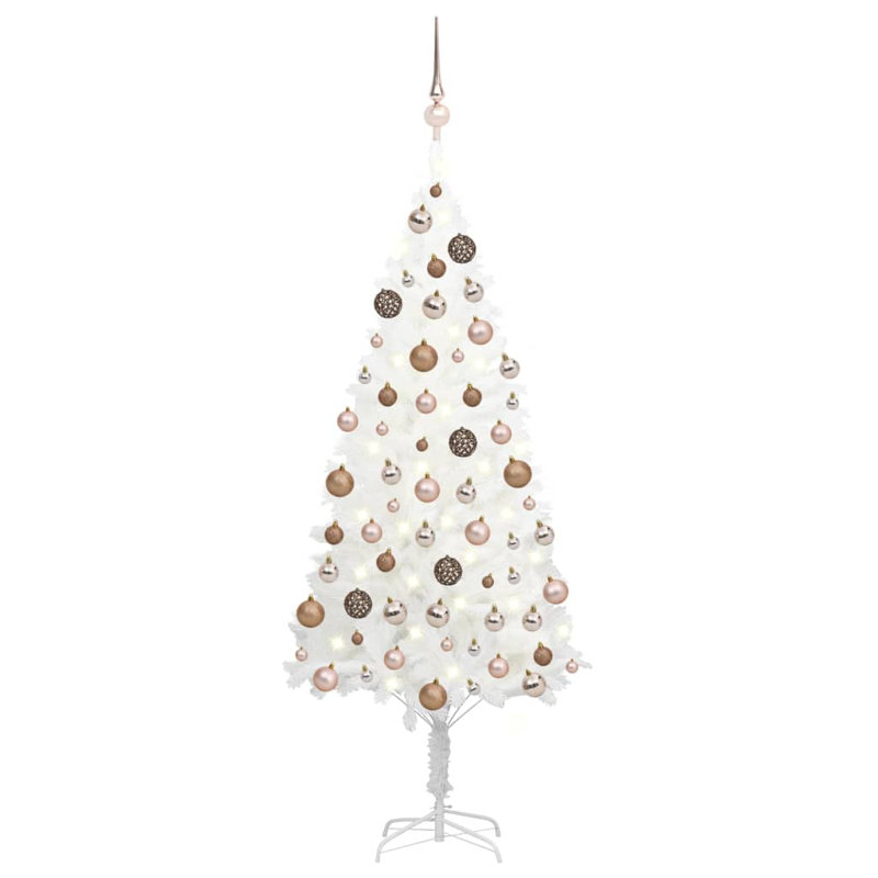 Artificial Christmas Tree with LEDs&Ball Set, 3.94ft H