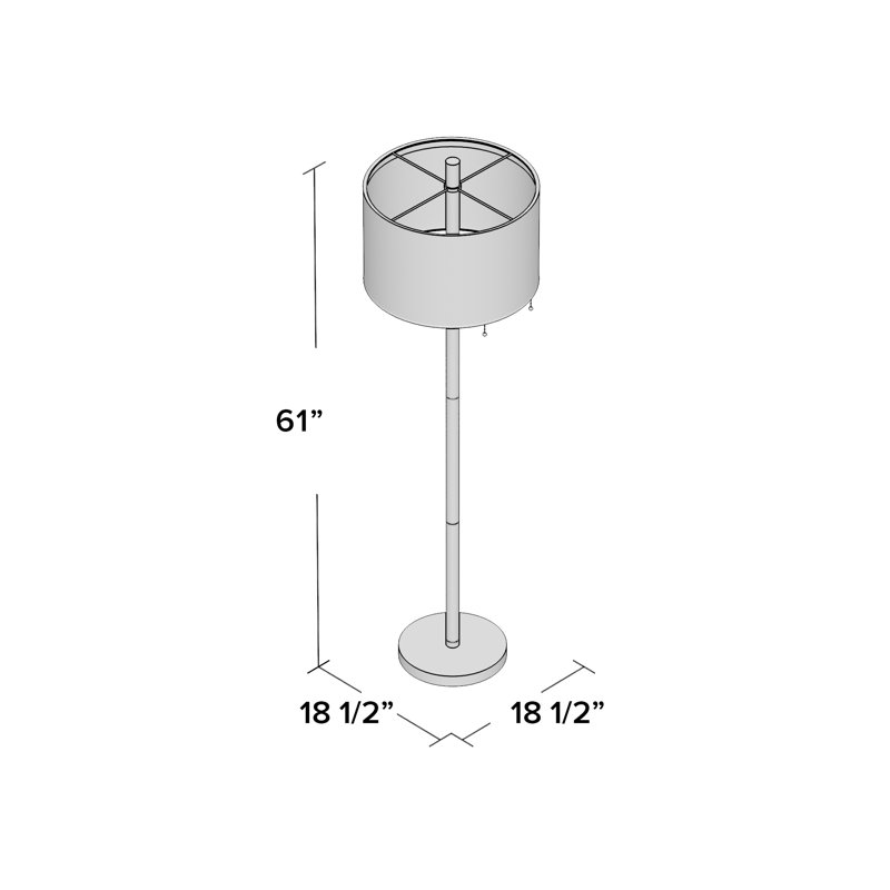 155cm Traditional Floor Lamp