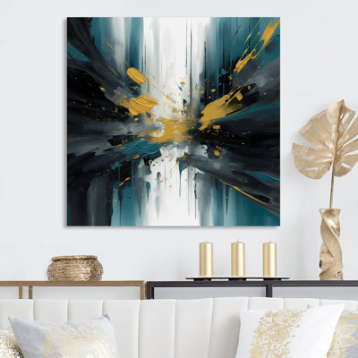 «Nitsa Yellow and Green Reimagined Realities» sur impression sur toile