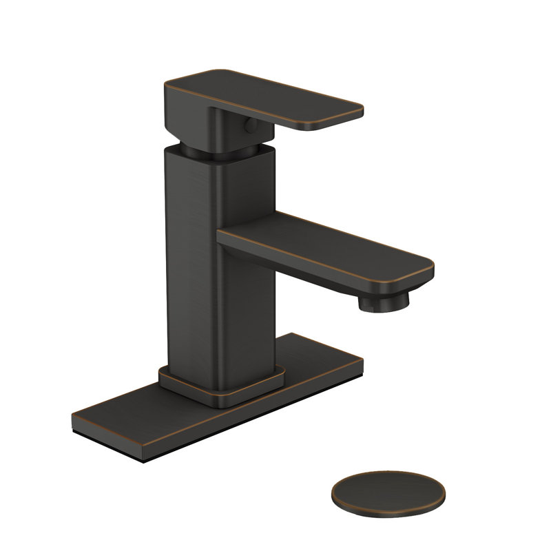Single-handle Bathroom Faucet with Drain Assembly, Oil Rubbed Bronze