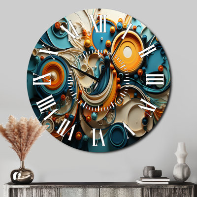 Horloge murale Teal