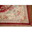 Tapis rouge rouge pour salon Art déco 9 x 12