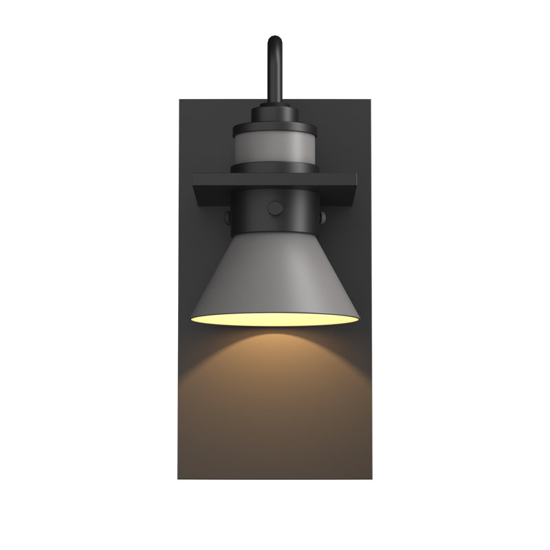 Erlenmeyer 1 - Bulb Outdoor Barn Light, Coastal Black, Coastal Burnished Steel