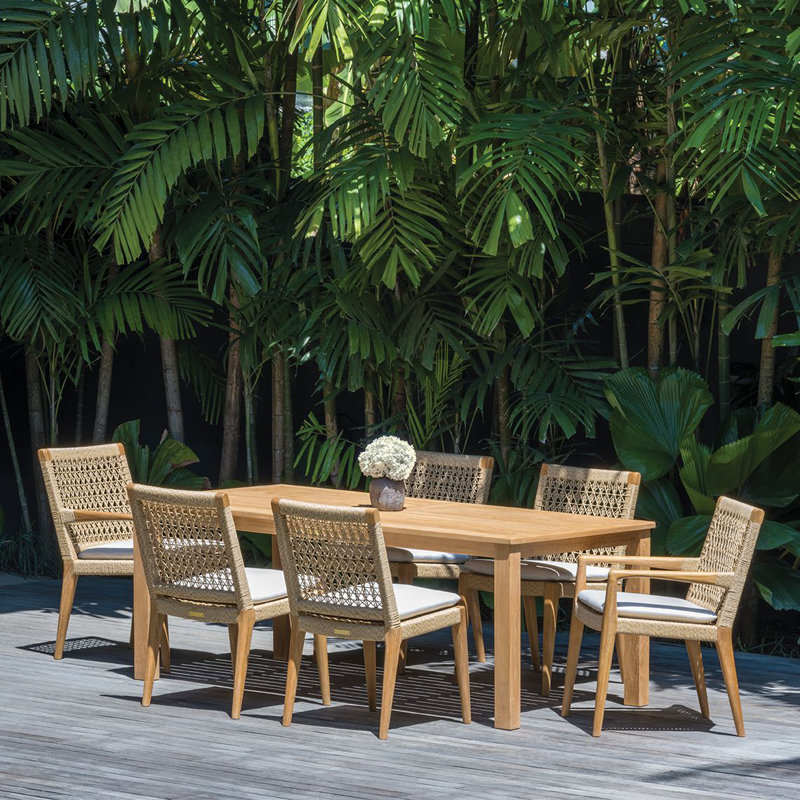 Barcelona Dining Side Chair With Cushion, Canvas