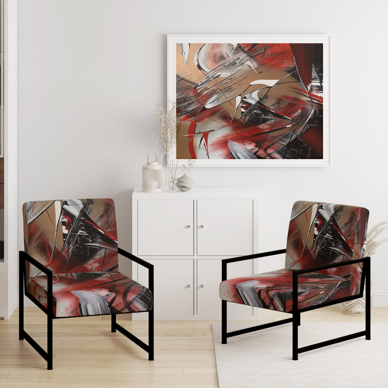 Fauteuil d'appoint Curci - Fractals, Noir, noir, noir, noir