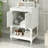 Bathroom Vanity With Ceramic Sink And Open&Closed Storage-2138988259