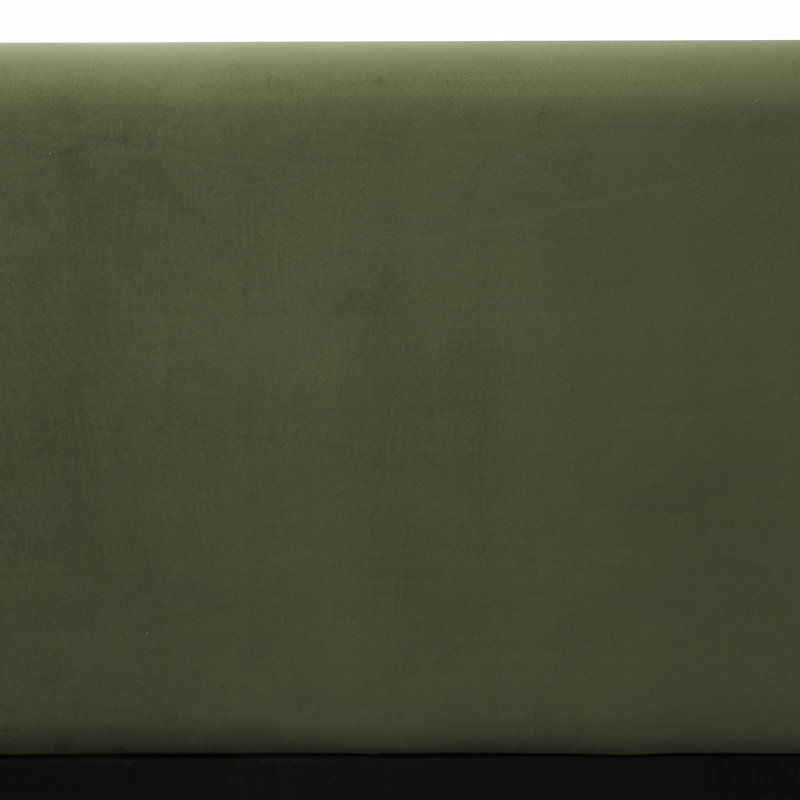 Lit plateforme tapissier avec tissu en velours