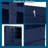 Extra Tall 75" Freestanding Buffet Cabinet With Hutch - Maximized Storage, 4 Drawers & Glass Doors-1457141641