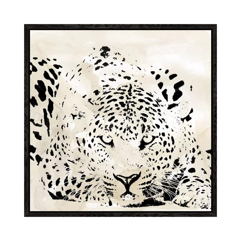 Leopard Spot III by Carol Robinson - Print on Canvas, 66.04 cm H x 66.04 cm W, Black Framed
