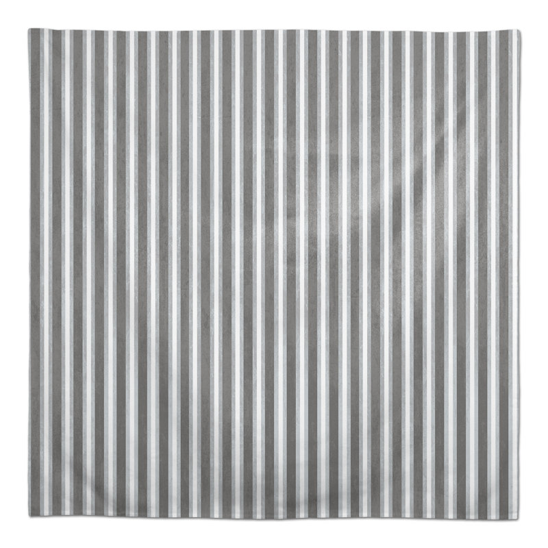 Mccandless Striped Square Tablecloth, Gray