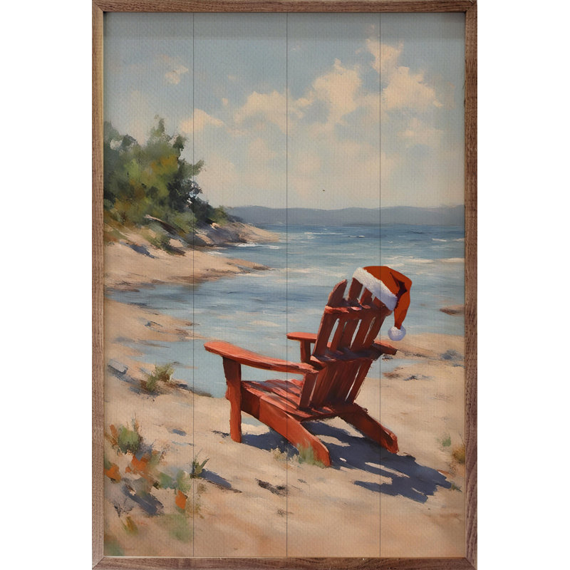 «Santa's Beach Chair», H 36 po x l 24 po