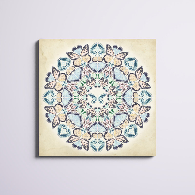 « prospérité mandala ii », peinture sur toile, H 36 po x l 36 po