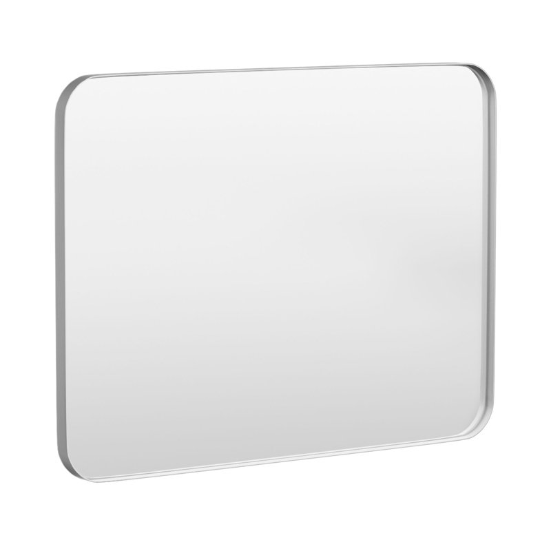 Miroir de salle de bain mural Cozy Design, Argent, 30 po x 40 po, Rectangle