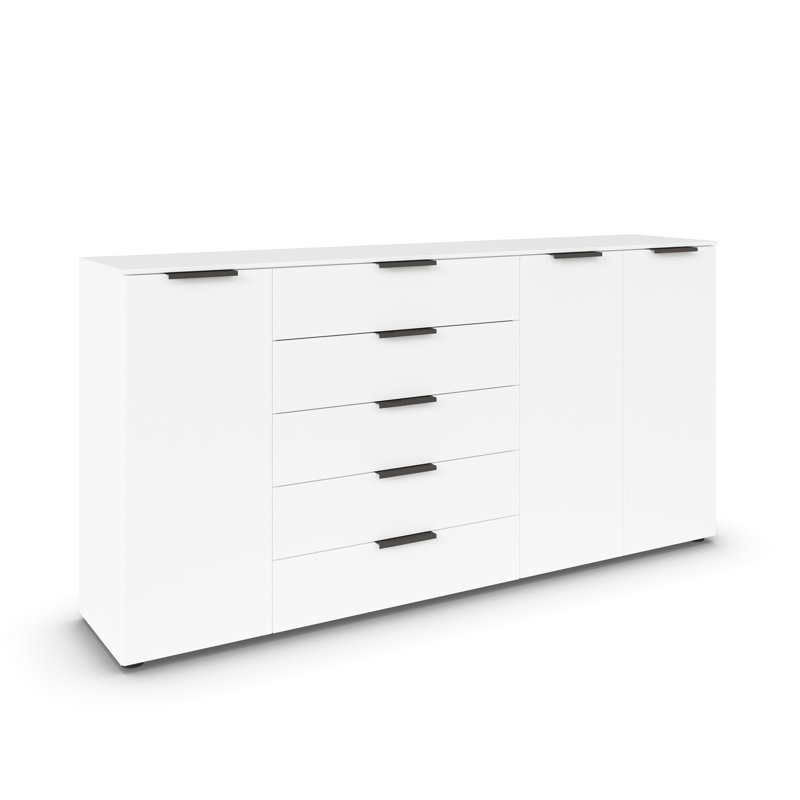 5 - Drawer Chest of Drawers, Alpine White/Graphite