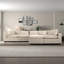 Canapé modulaire en velours Hayward
