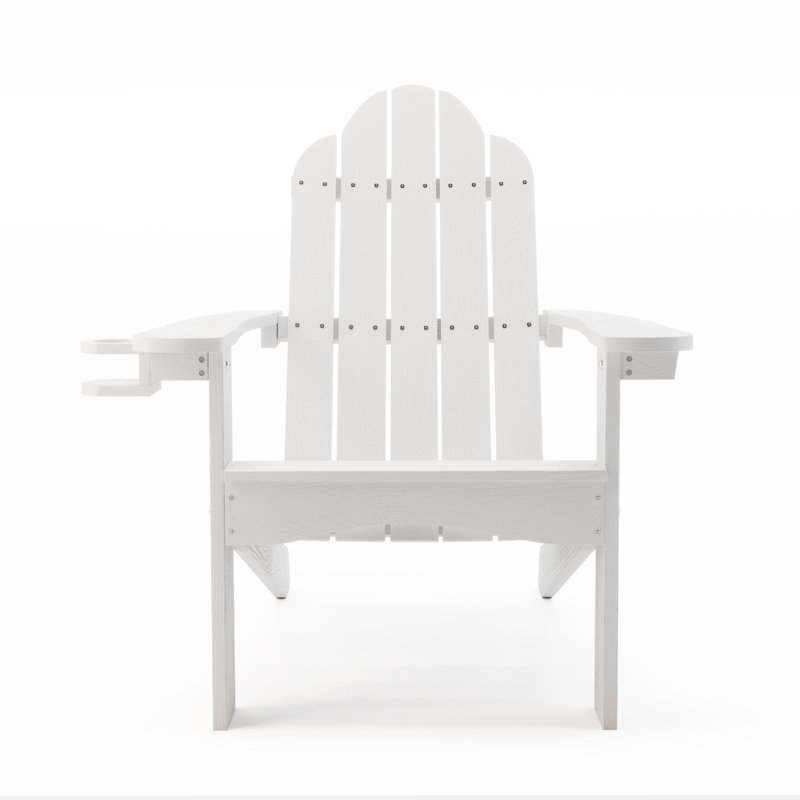 Chaise Adirondack en plastique Roundup, Blanc