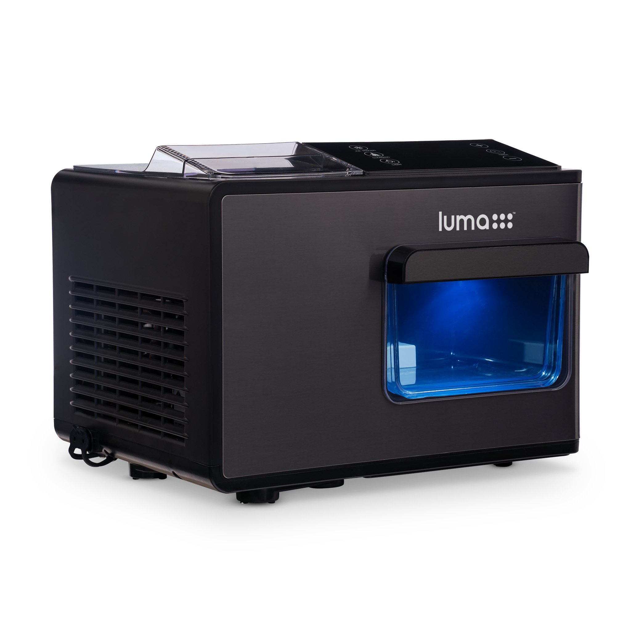 Newair Luma Nugget Countertop Ice Maker, 44 lbs in 24 hours, Black