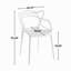 Chaise en plastique 4 pièces-2030303465