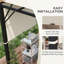2Pcs Pergola Canopy Replacement, Khaki - Cover, Compatible With 10 X 11.8Ft Pergola, Quick And Straightforward Install Fits Effortless Setup