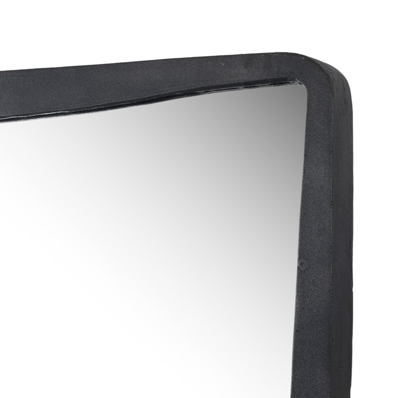 Regis Rectangle Floor Mirror, Hammered Gray