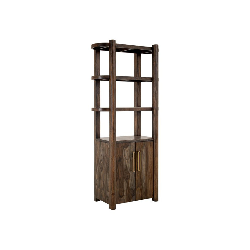 Jetée Balam 2 portes, 3 tablettes, brun foncé, Brun