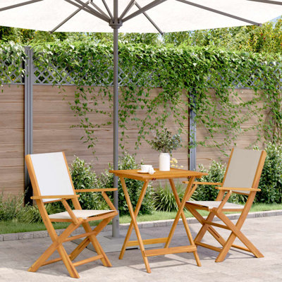 Mahaney Square 3 - Piece 2 - Person 60Cm L Outdoor Bistro Set