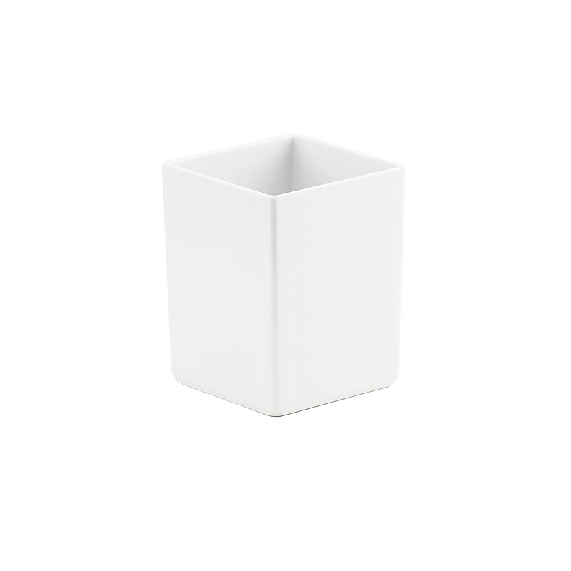 White Melamine 4X4 Jar