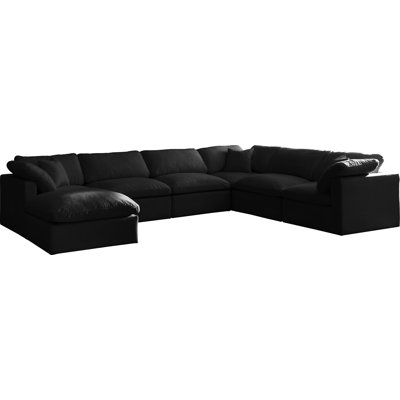 Atis Velvet U-Shaped Sectional Reversible