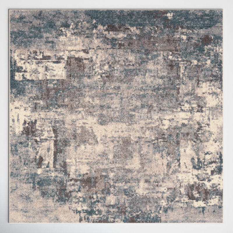 Kohut Abstract Indoor Rug, Square 6'7"