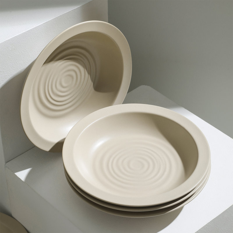 Stone Lain Orbit 24-Piece Dinnerware Set Stoneware, Beige