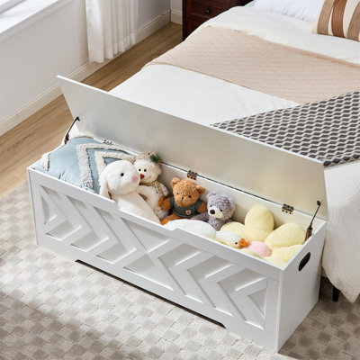 Storage Chest with 2 Safety Hinges