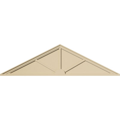 Peaked Cap Signature Urethane Pediment, Primed Tan