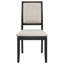 Ensemble de 2 chaises d'appoint rembourrées