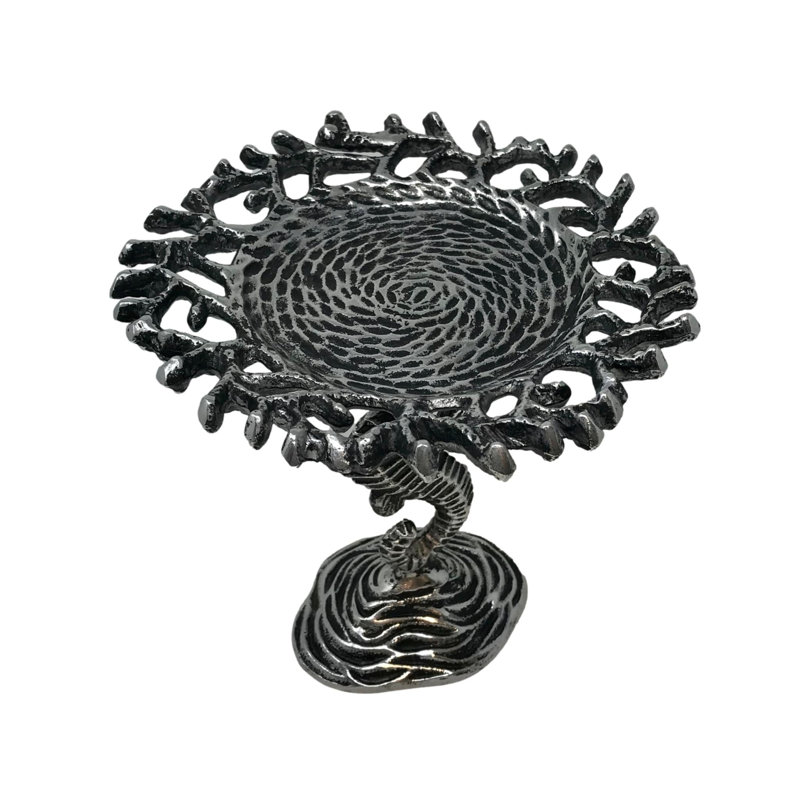 Assiette à bougie hippocampe