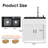 Laundry Sink With Cabinet, Utility Sink with Stainless Steel Sink and Pull-Down Faucet
