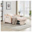 Trois-en-un Canapé-lit Canapé-lit pliant à dossier réglable dans un canapé-lit simple Fauteuil-lit moderne pour adulte avec couchette blanc crème