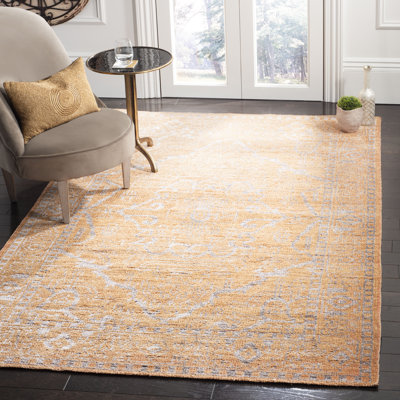 Brownsburg Hand Knotted Wool/Viscose Oriental Rug in Brown/Silver