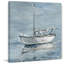 Small White Boat by Parvez Taj - Wrapped Canvas Painting-46460871